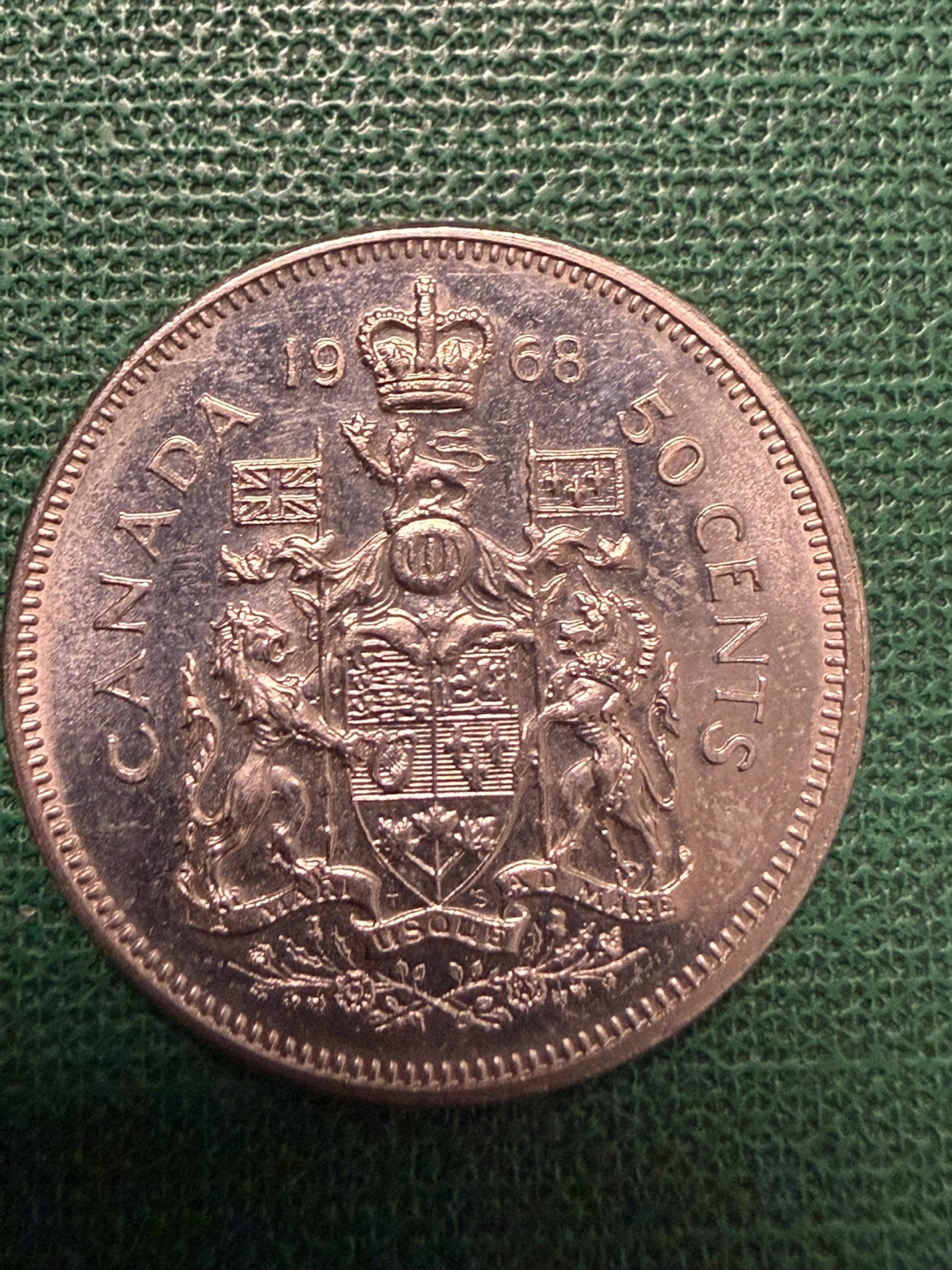 1968 Canada 50 Cents Coin