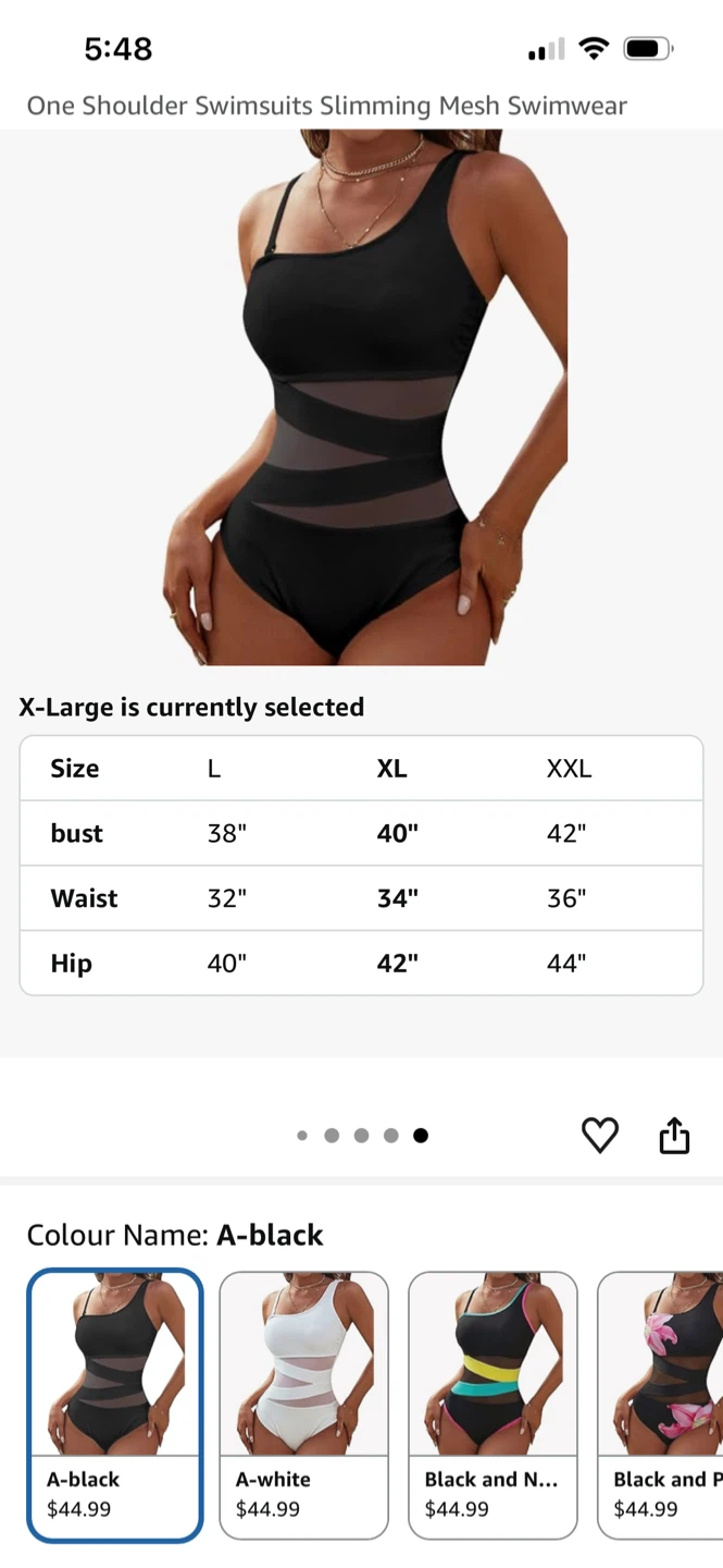 Blooming Jelly Black One Shoulder Swimsuit XXL - photo 5