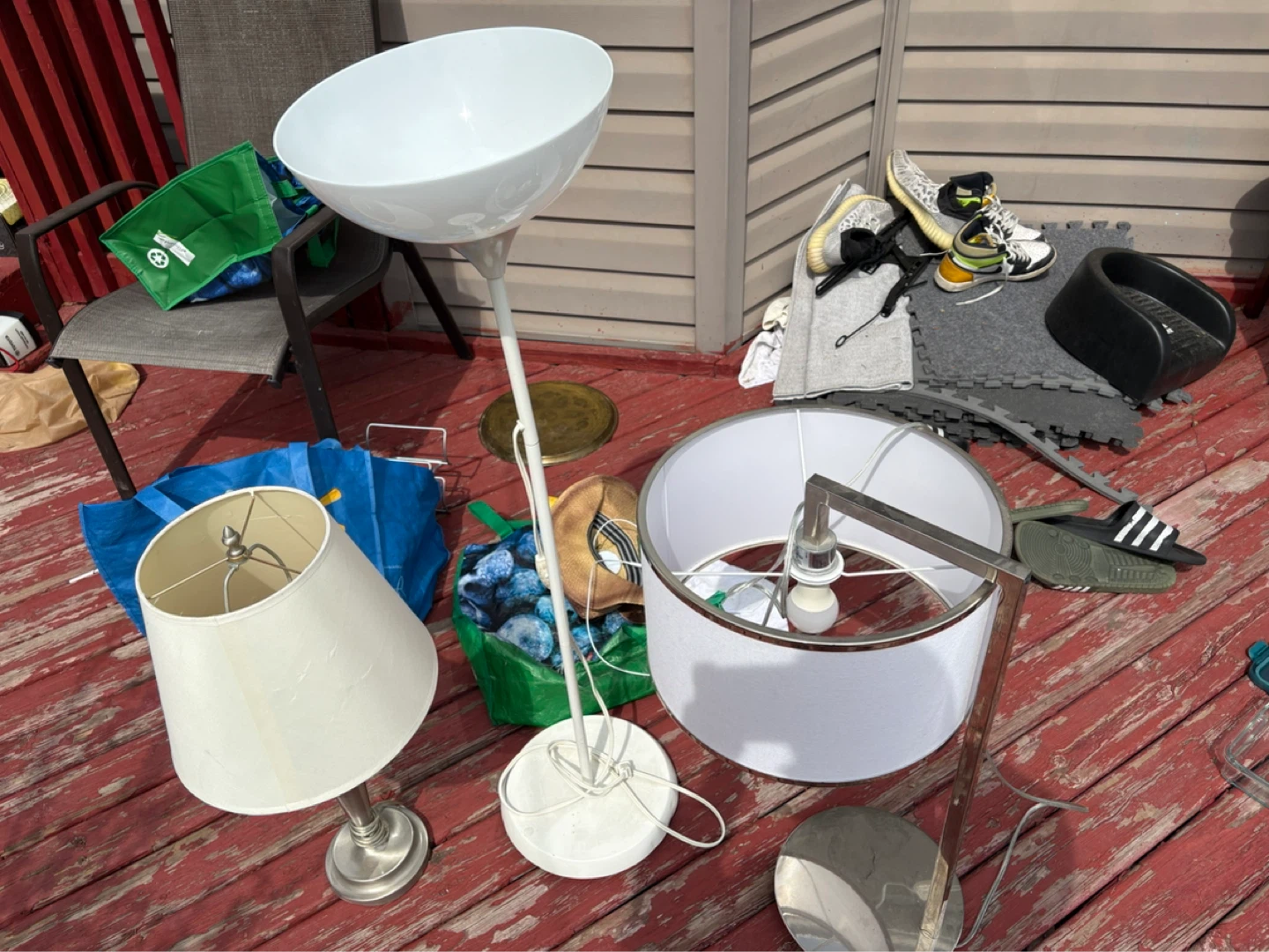 Lamps: Table Lamp and Two Floor Lamps