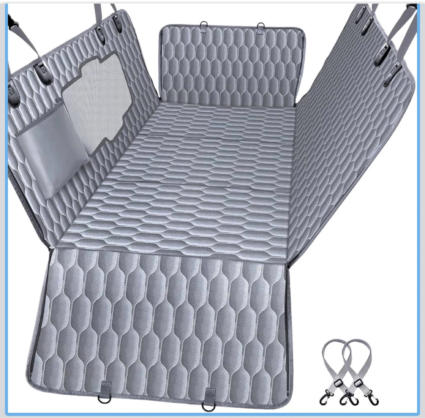 Convertible Dog Car Seat Extender 54"Wx65"L