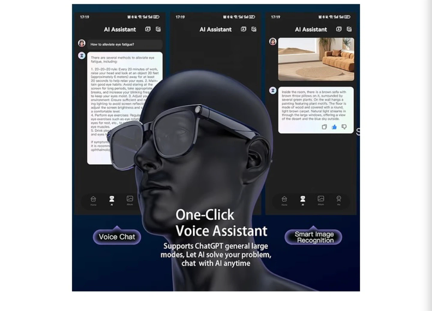 AI Smart Glasses with Camera and Audio - photo 5