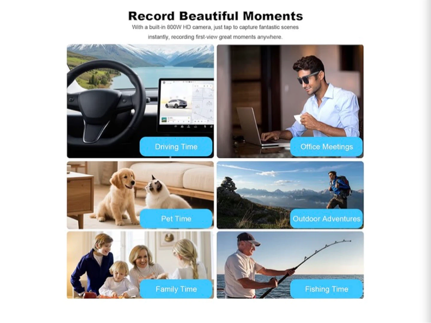 AI Smart Glasses with Camera and Audio - photo 4