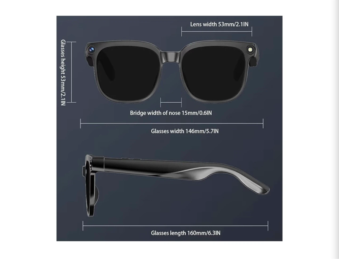 AI Smart Glasses with Camera and Audio - photo 3