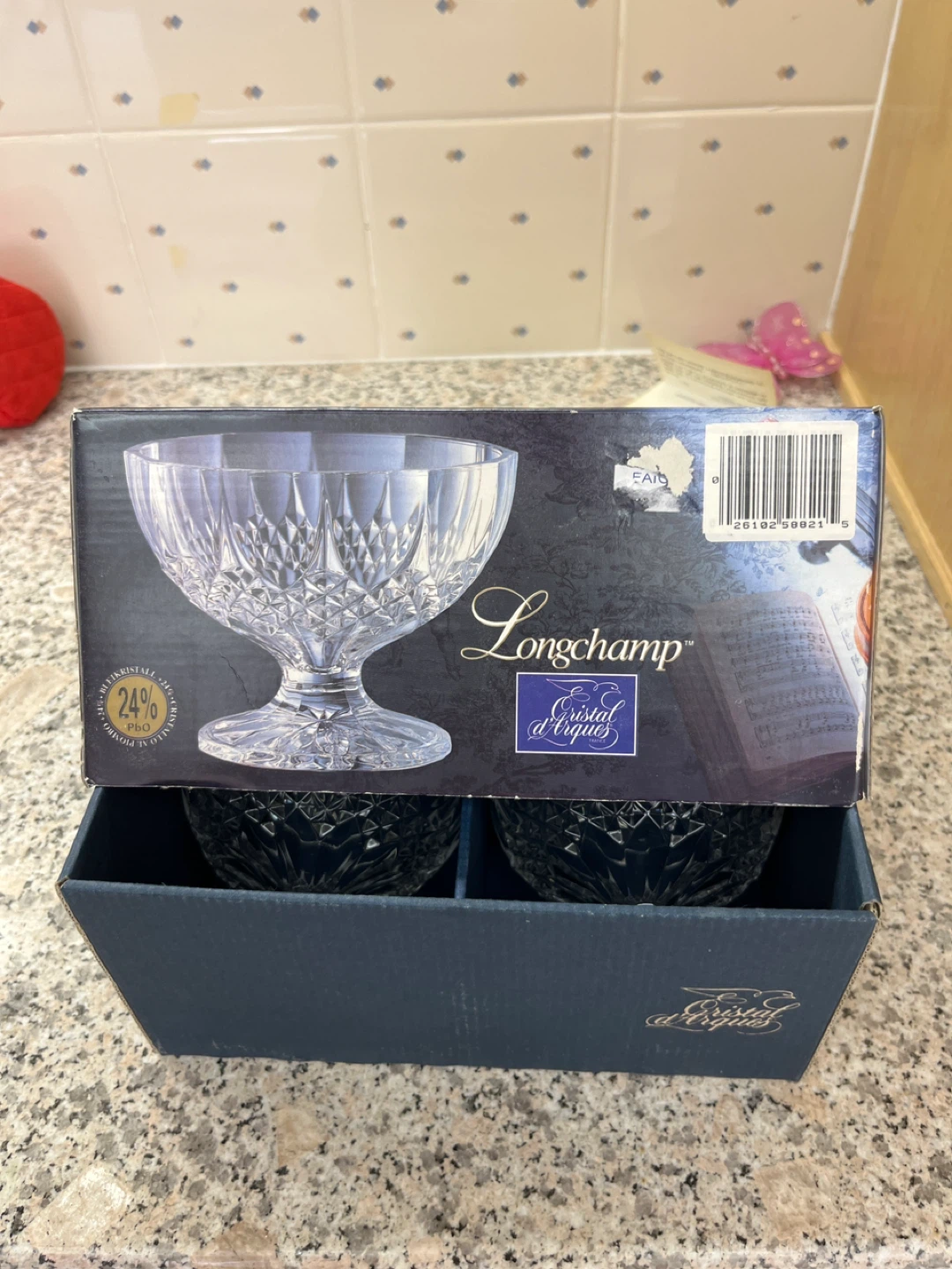 Longchamp Cristal d'Arques Footed Dessert Bowls - Set of 4 - photo 4