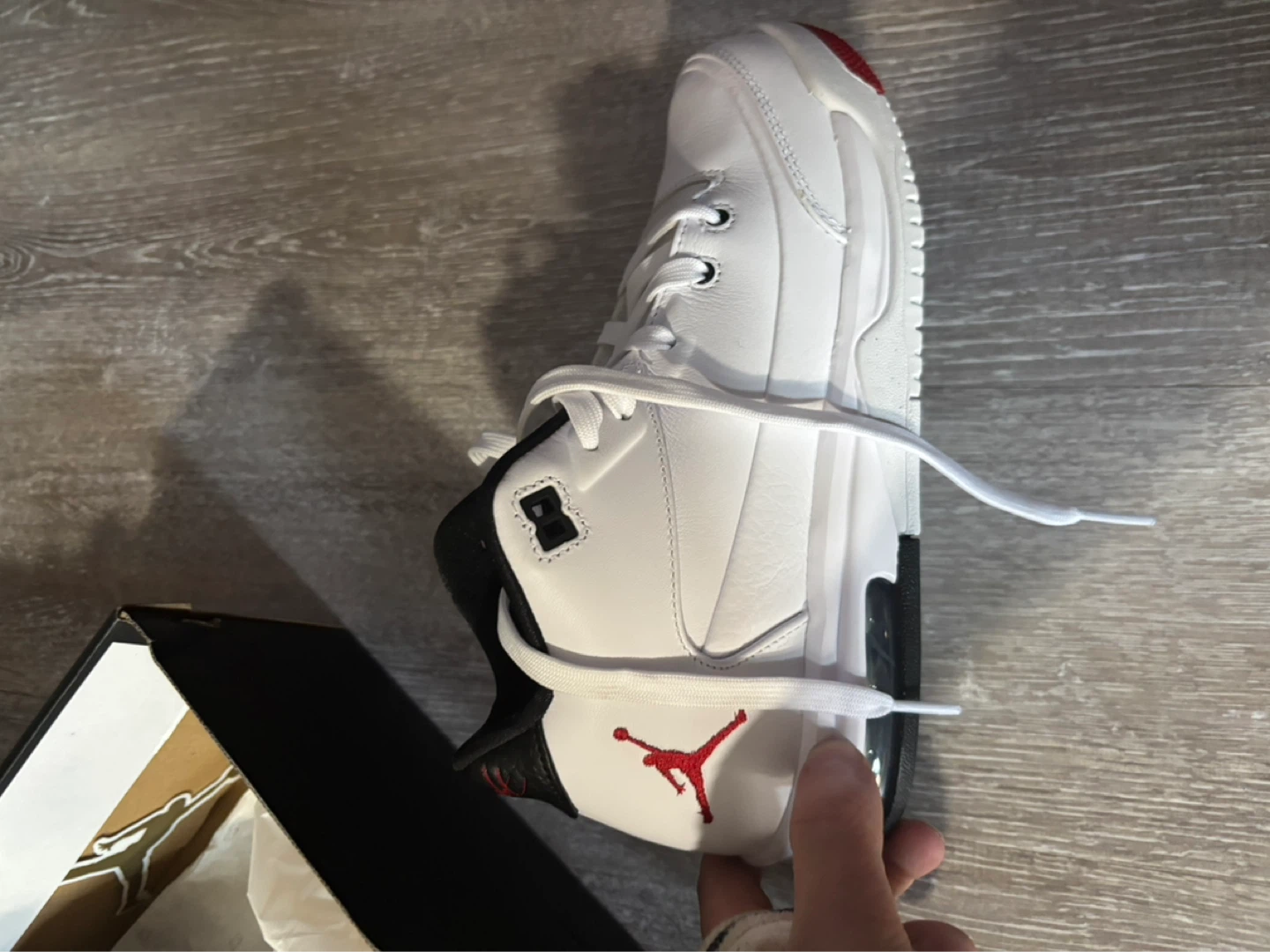 Nike Air Jordan 3 Sneakers - White/Black/Red - photo 4