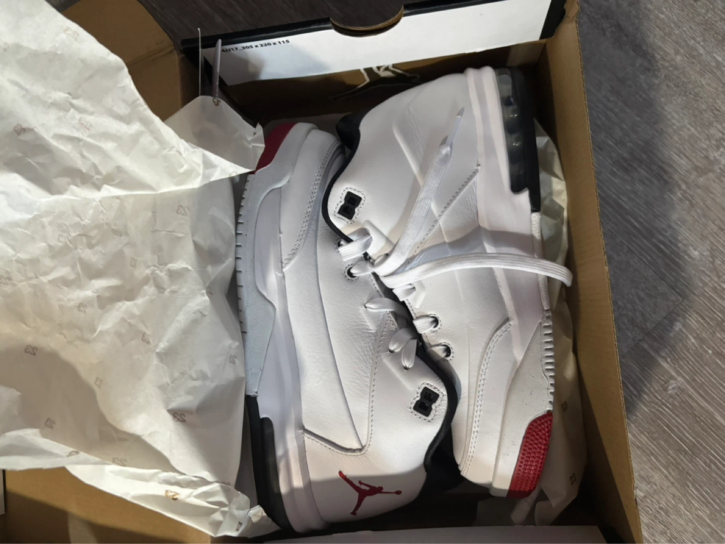 Nike Air Jordan 3 Sneakers - White/Black/Red - photo 2