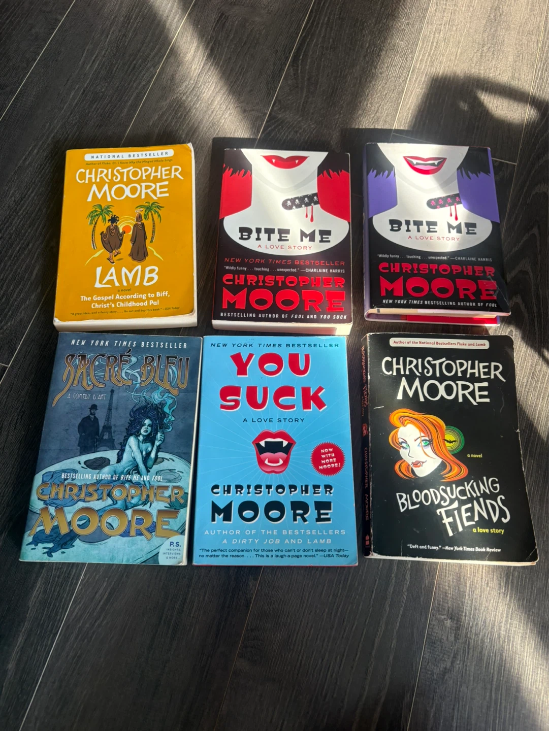 Selection of Christopher Moore Novels