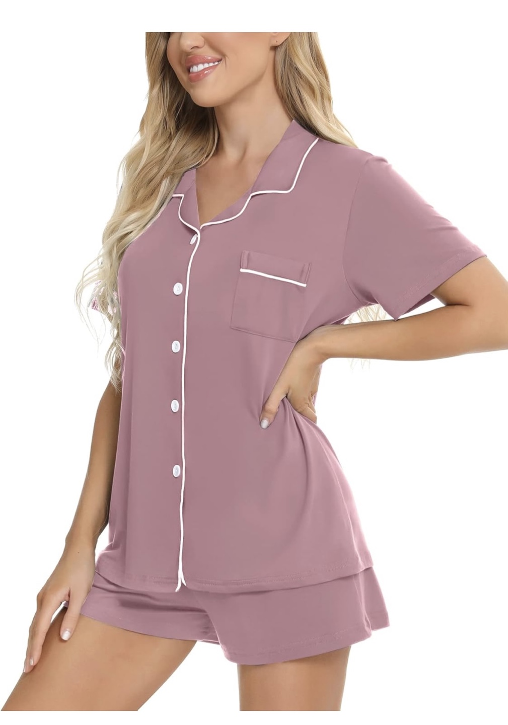 Women's Short Sleeve NEW Pajama Set - photo 2