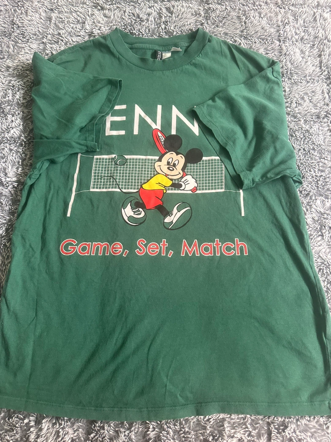 Disney Mickey Mouse Tennis T-Shirt Green