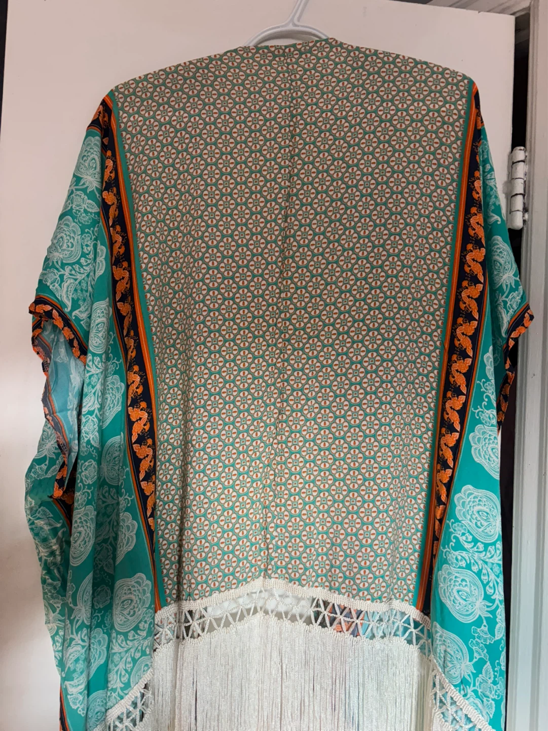 Boho Kimono Cover-up with Fringe - photo 2