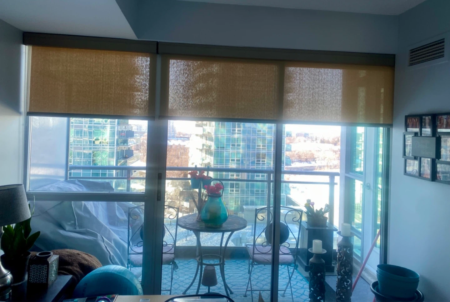 Quality Roller shade for patio door 71 1/8 W x 80” L