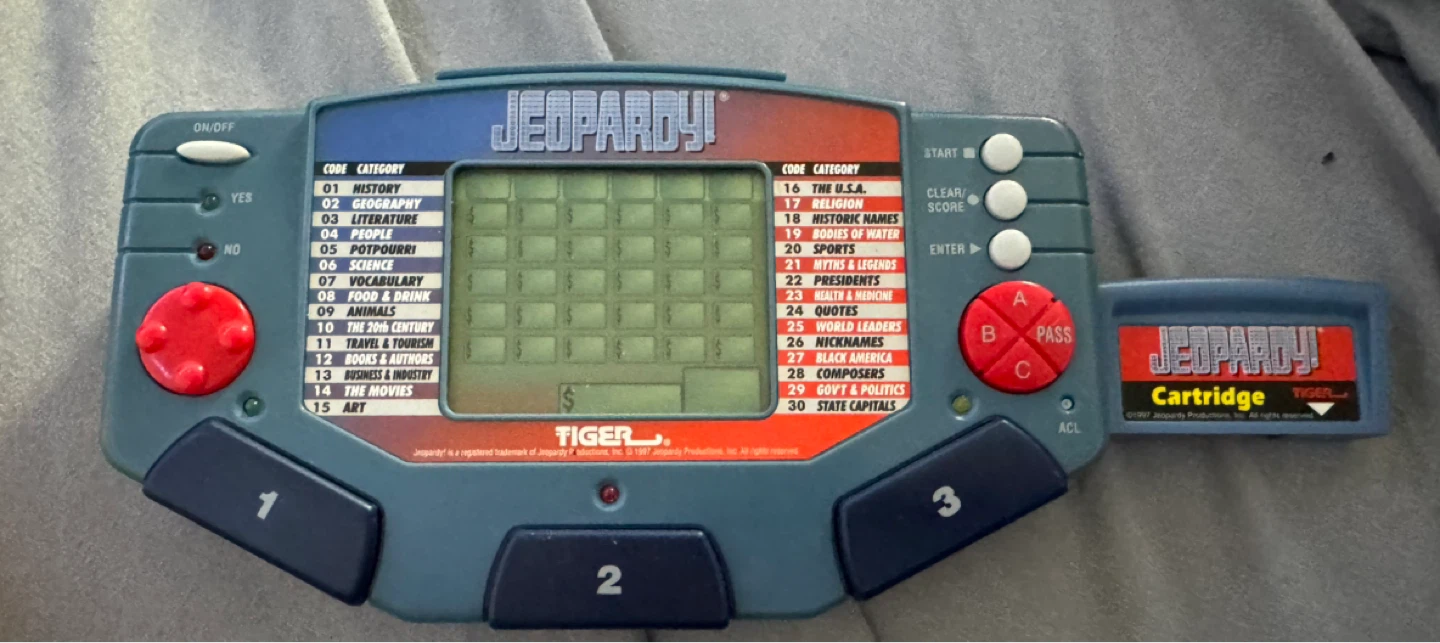 Tiger Electronics Jeopardy! Handheld Electronic Game