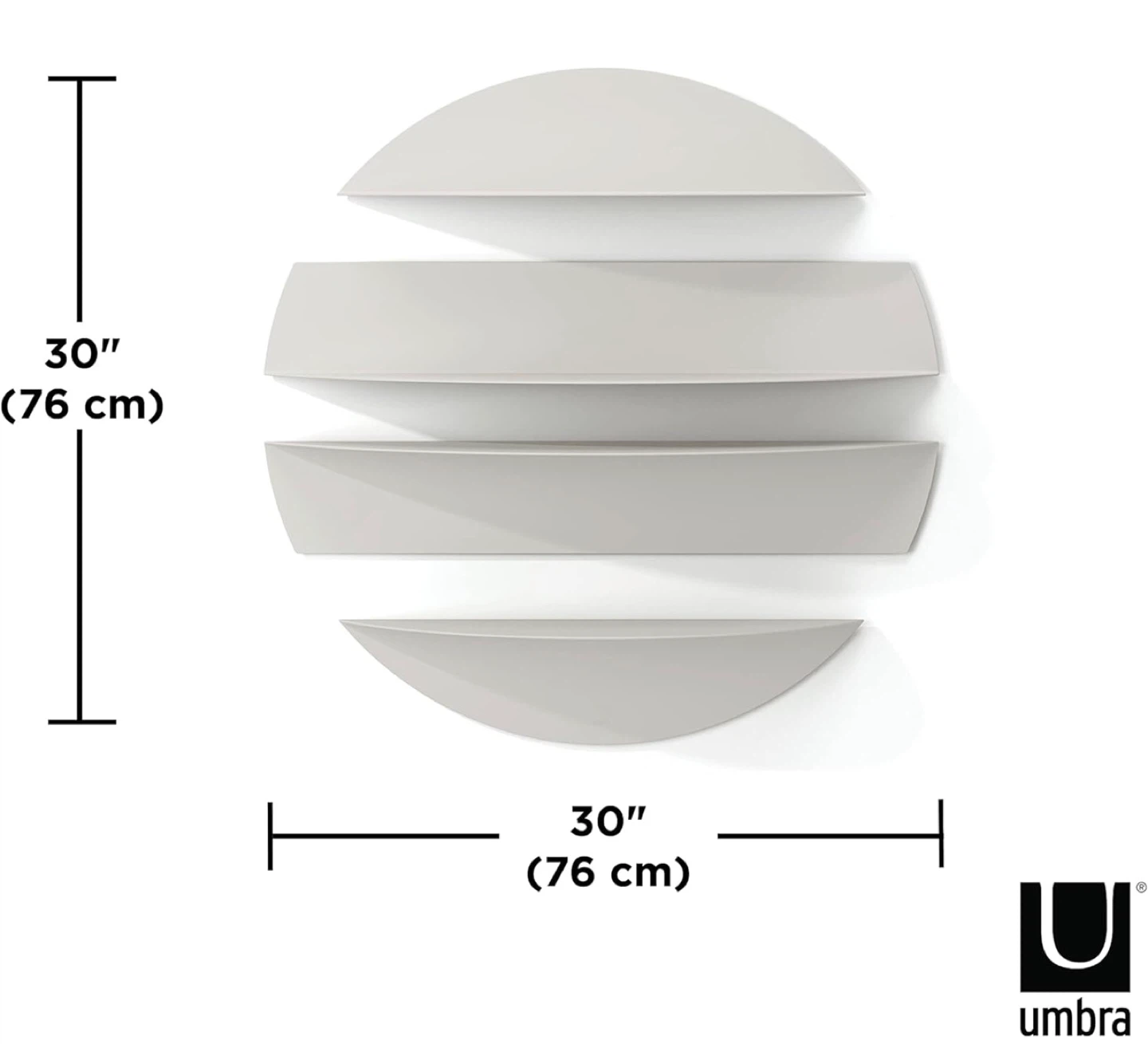BNIB Umbra Solis Wall Shelves - offwhite - photo 3