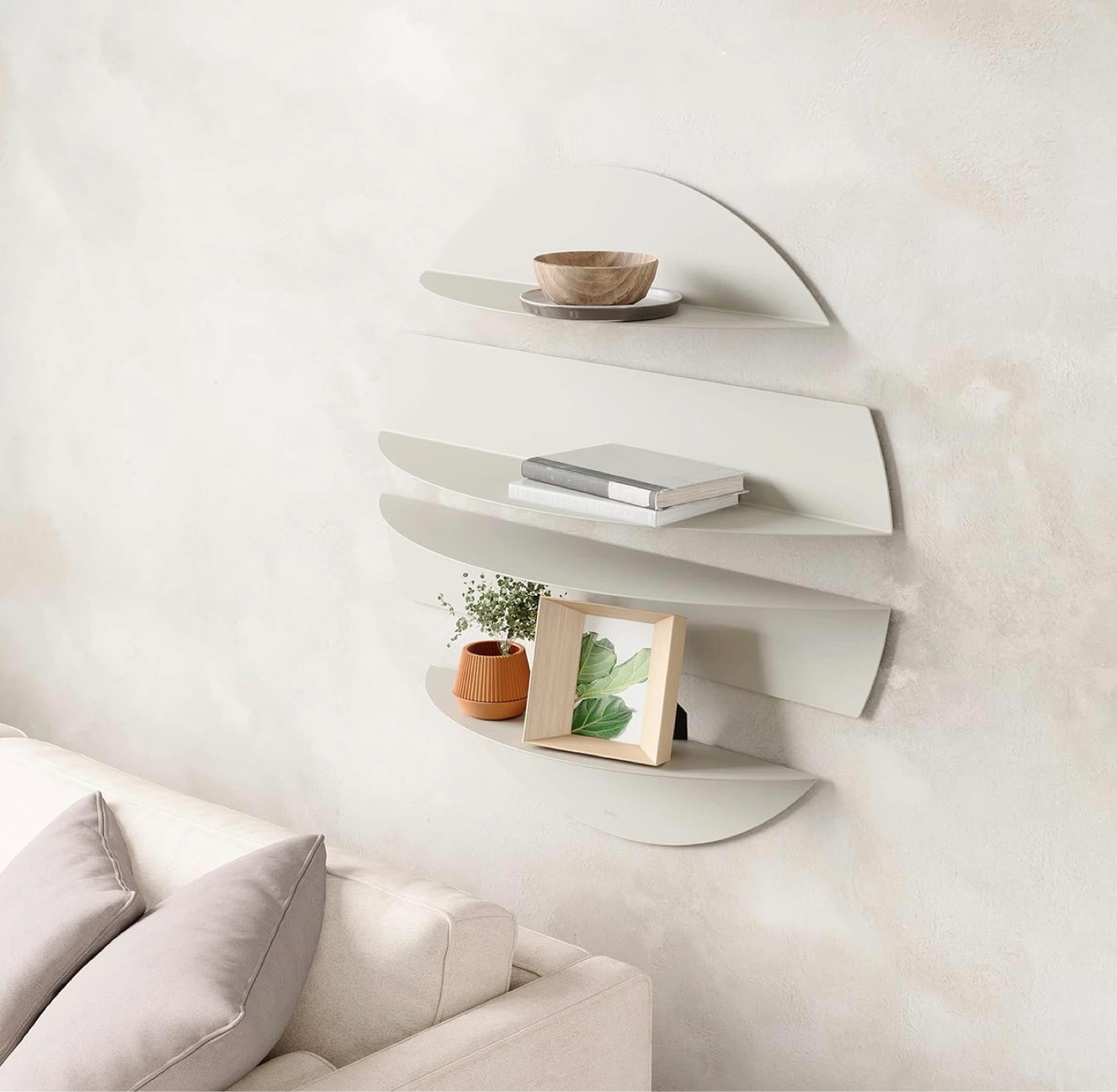BNIB Umbra Solis Wall Shelves - offwhite - photo 4