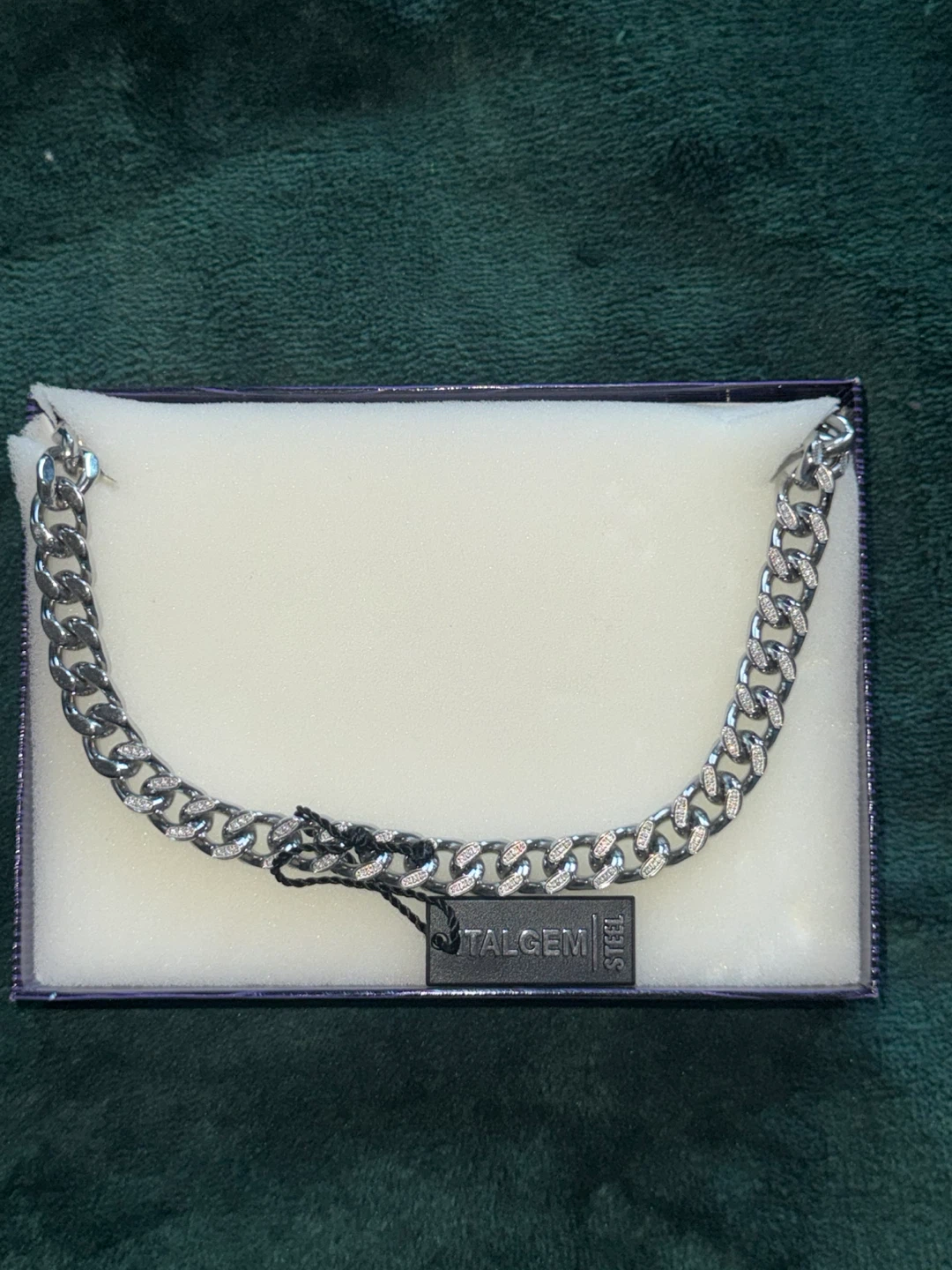 ITALGEM Steel Curb Link Chain Necklace 9.4MM - 24 Inches - photo 2