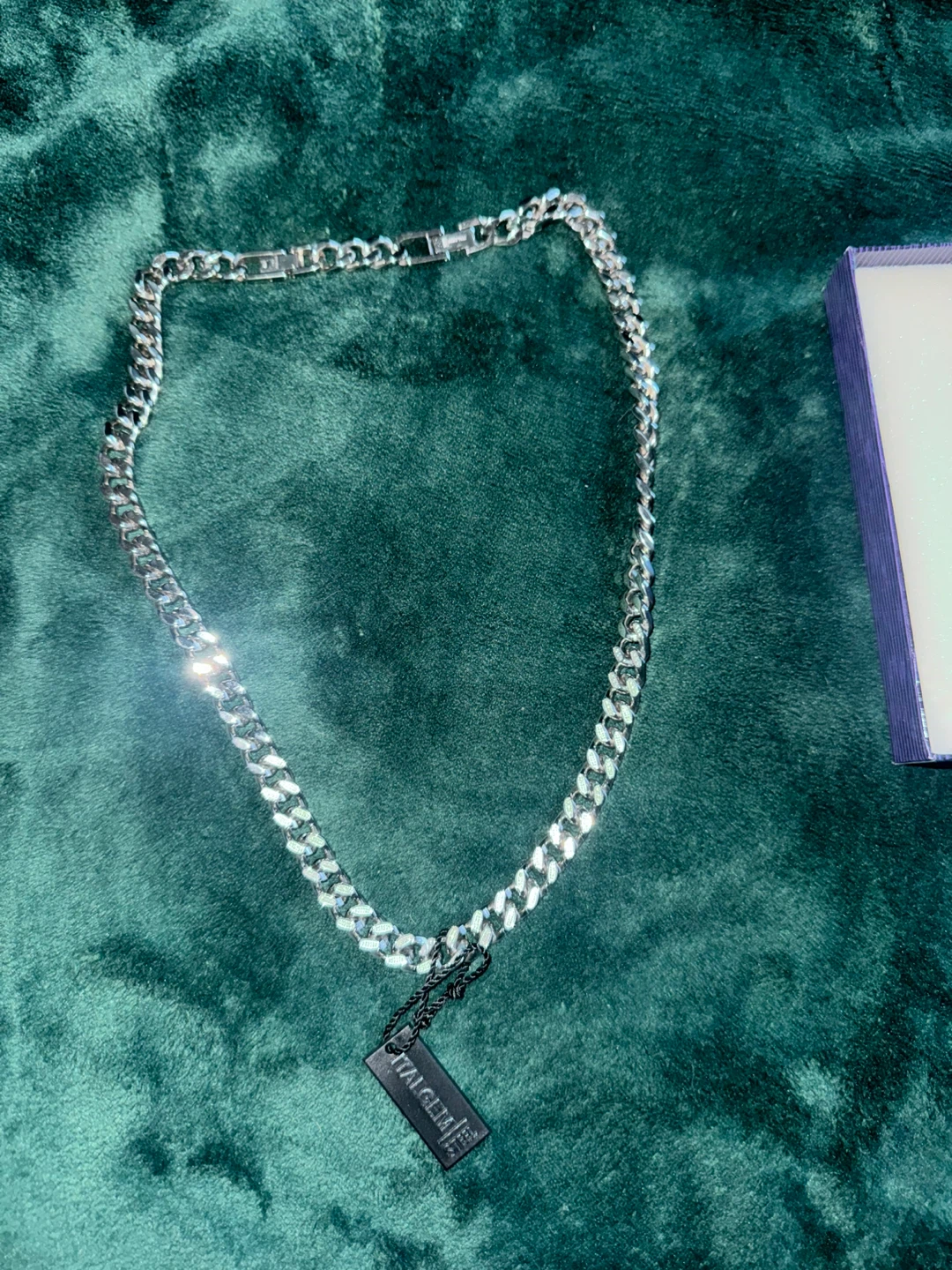 ITALGEM Steel Curb Link Chain Necklace 9.4MM - 24 Inches - photo 4