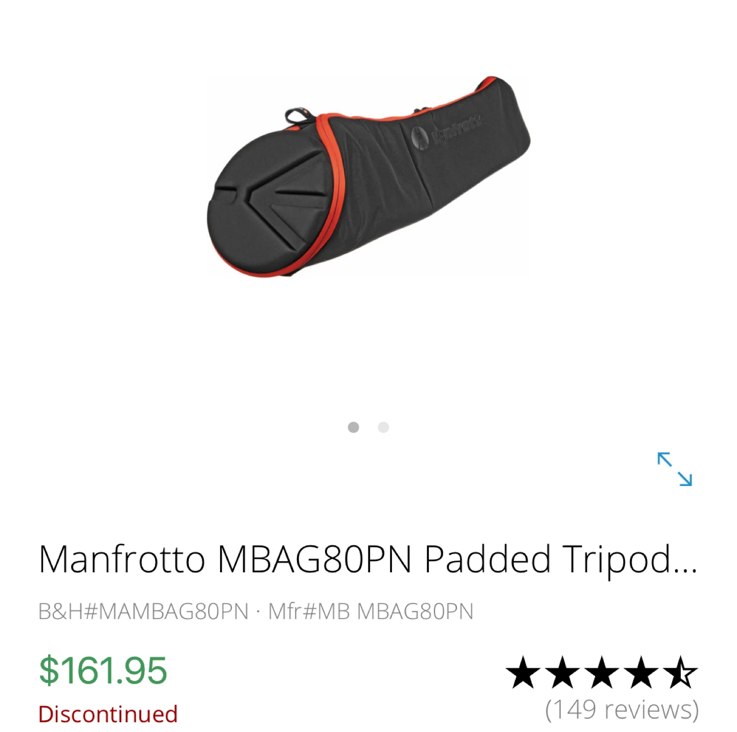 Manfrotto MB MBAG80PN Padded Tripod Bag 80cm - photo 2