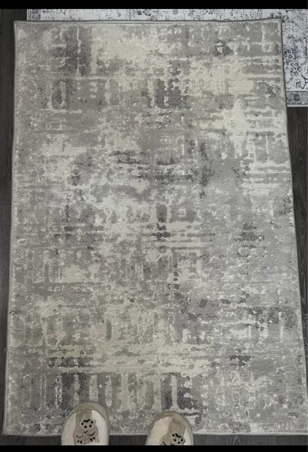 Grey Abstract Area Rug - photo 2