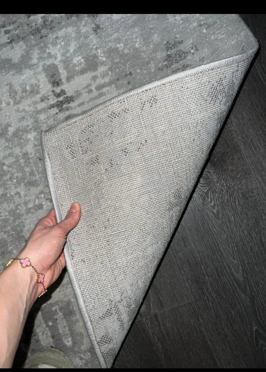 Grey Abstract Area Rug