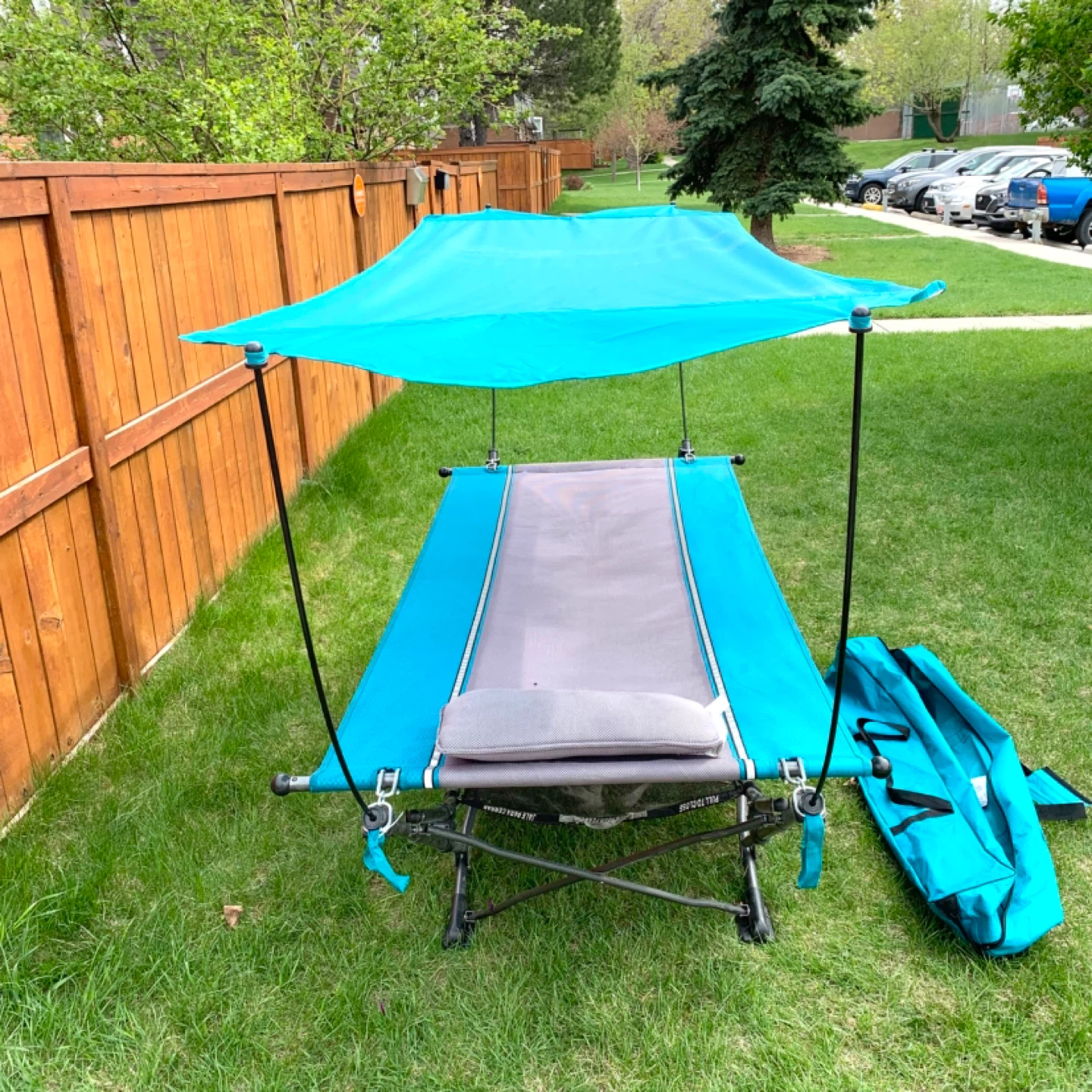 Hammock with Stand Outdoor Standing Hammock Portable Lounger - photo 4