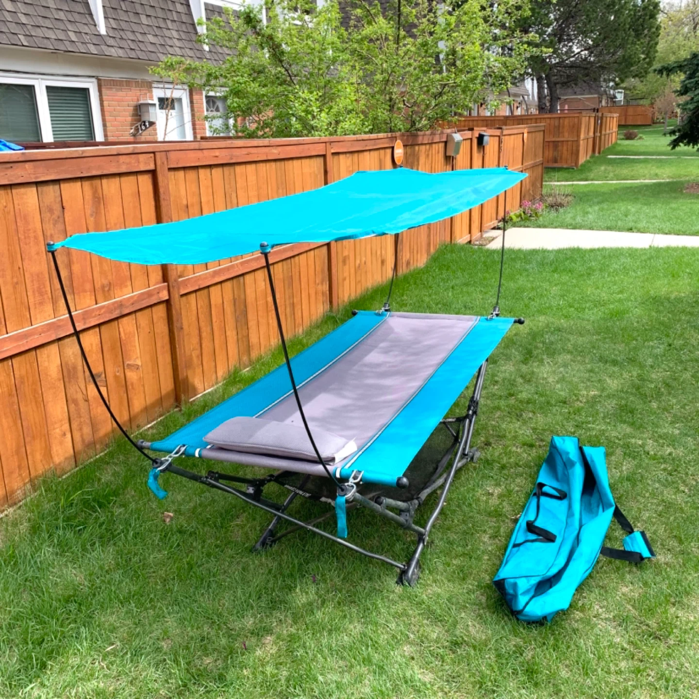 Hammock with Stand Outdoor Standing Hammock Portable Lounger - photo 3
