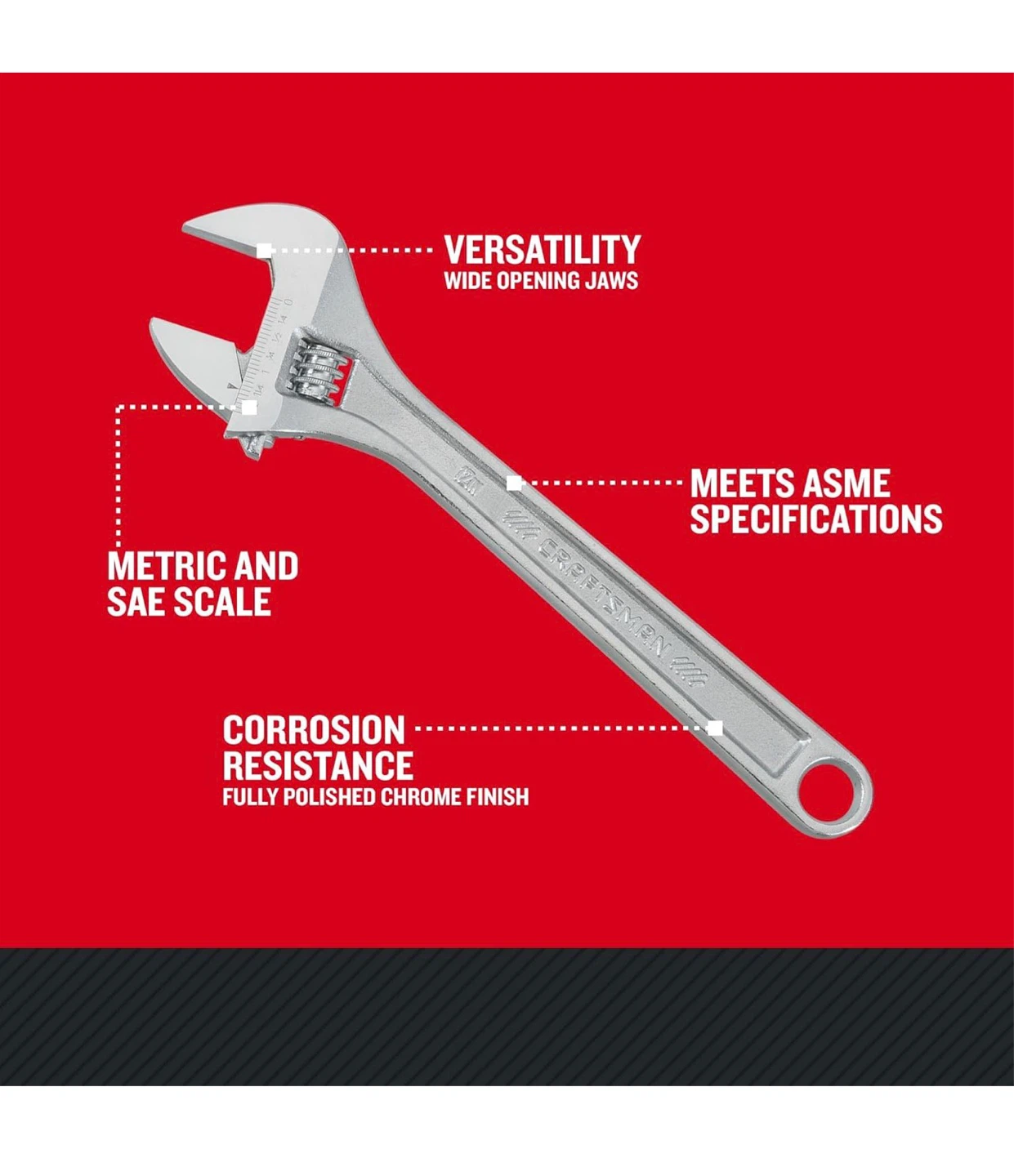 15-inch Craftsman Adjustable Wrench - photo 5