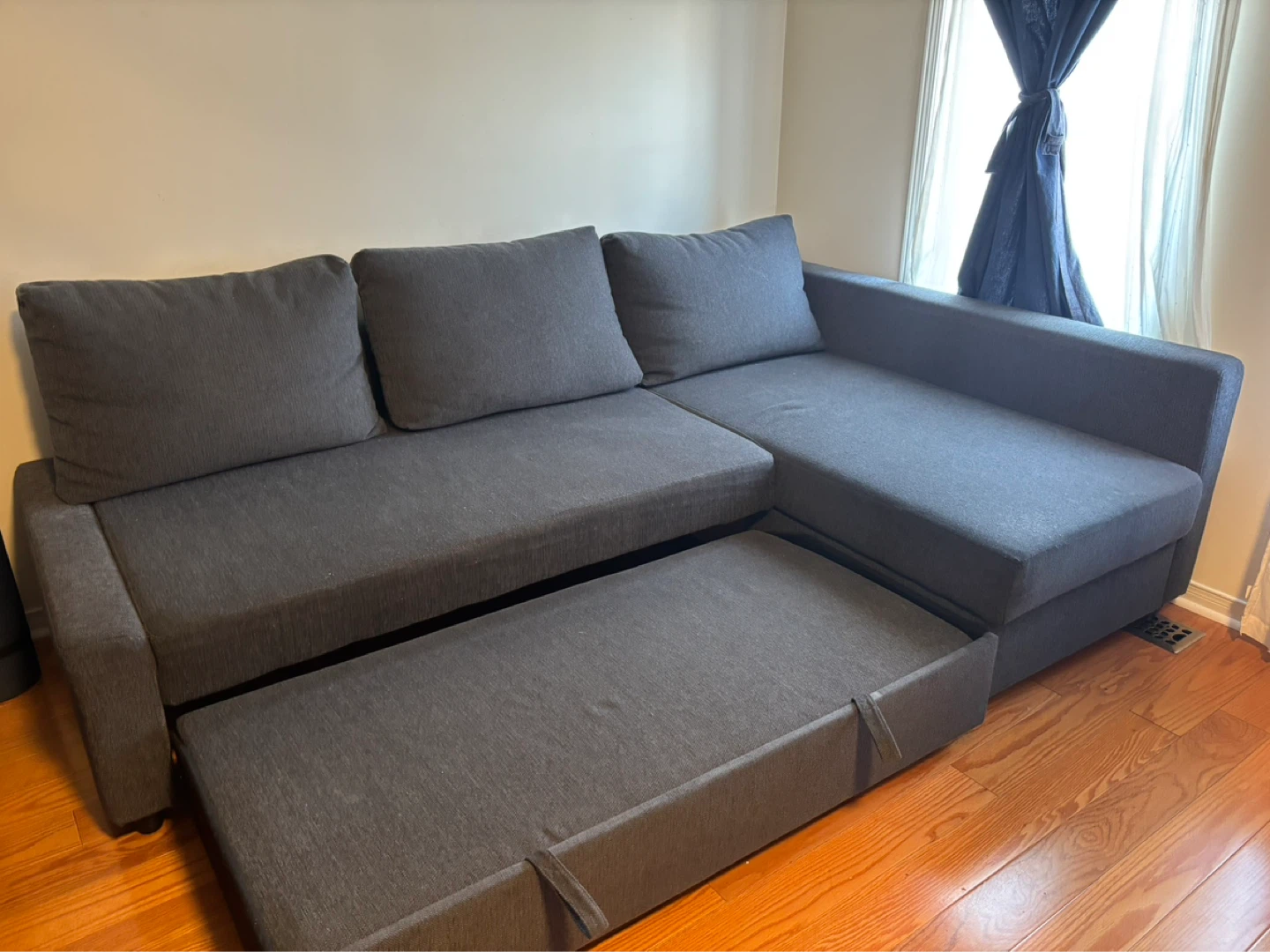 IKEA FRIHETEN Corner Sofa-bed with Storage - Dark Gray - photo 4