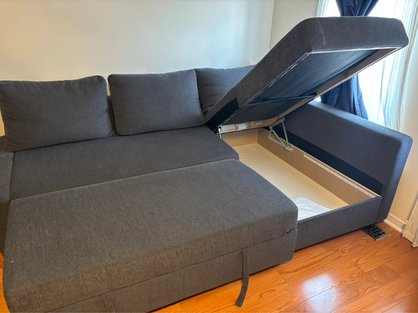 IKEA FRIHETEN Corner Sofa-bed with Storage - Dark Gray - photo 2