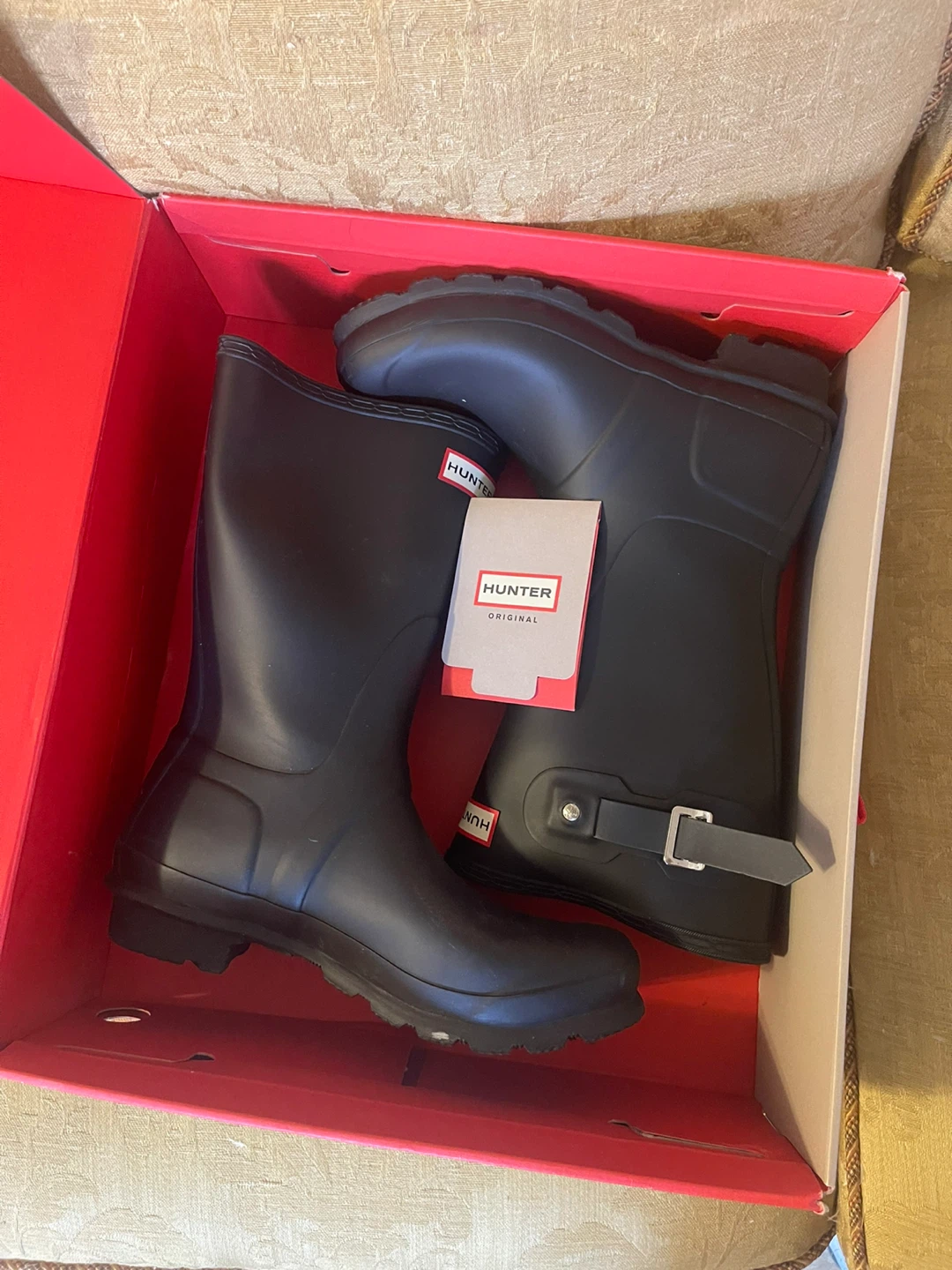Hunter Women's Original Short Black Boots