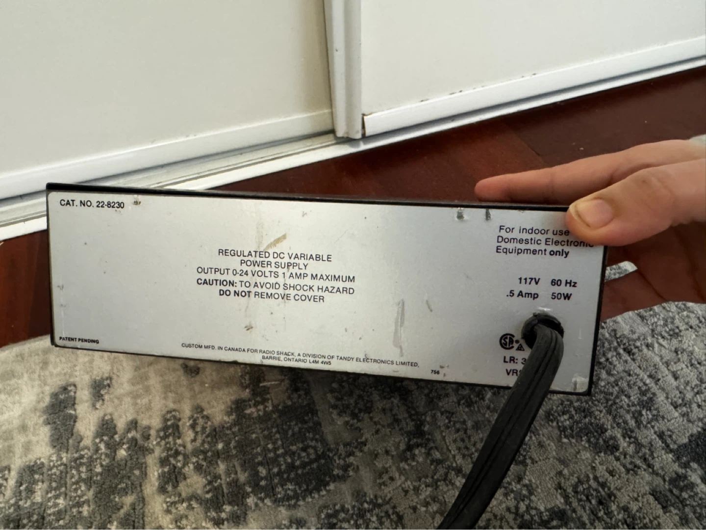 Micranta Variable DC Power Supply 0-24V, 0-1A - photo 3
