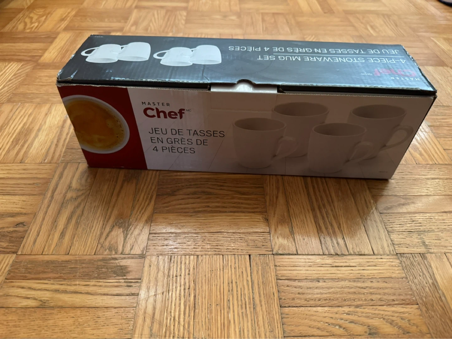 Master Chef 4-Piece Stoneware Mug Set