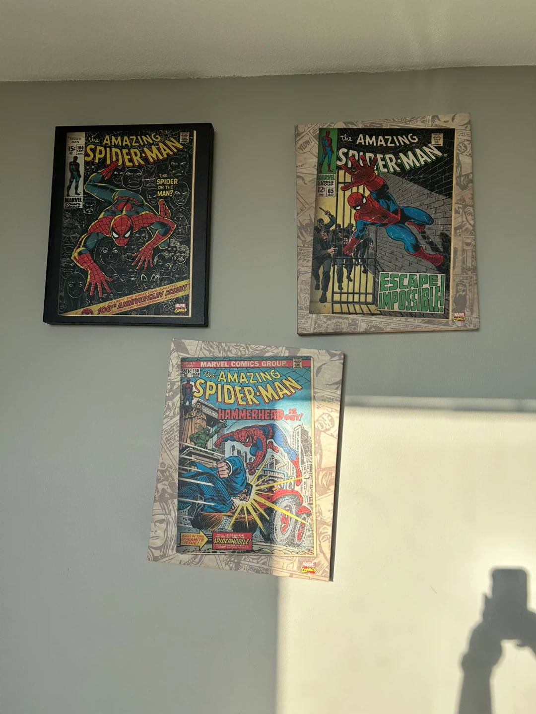 The Amazing Spider-Man Comic Book Art Prints (Set of 3)