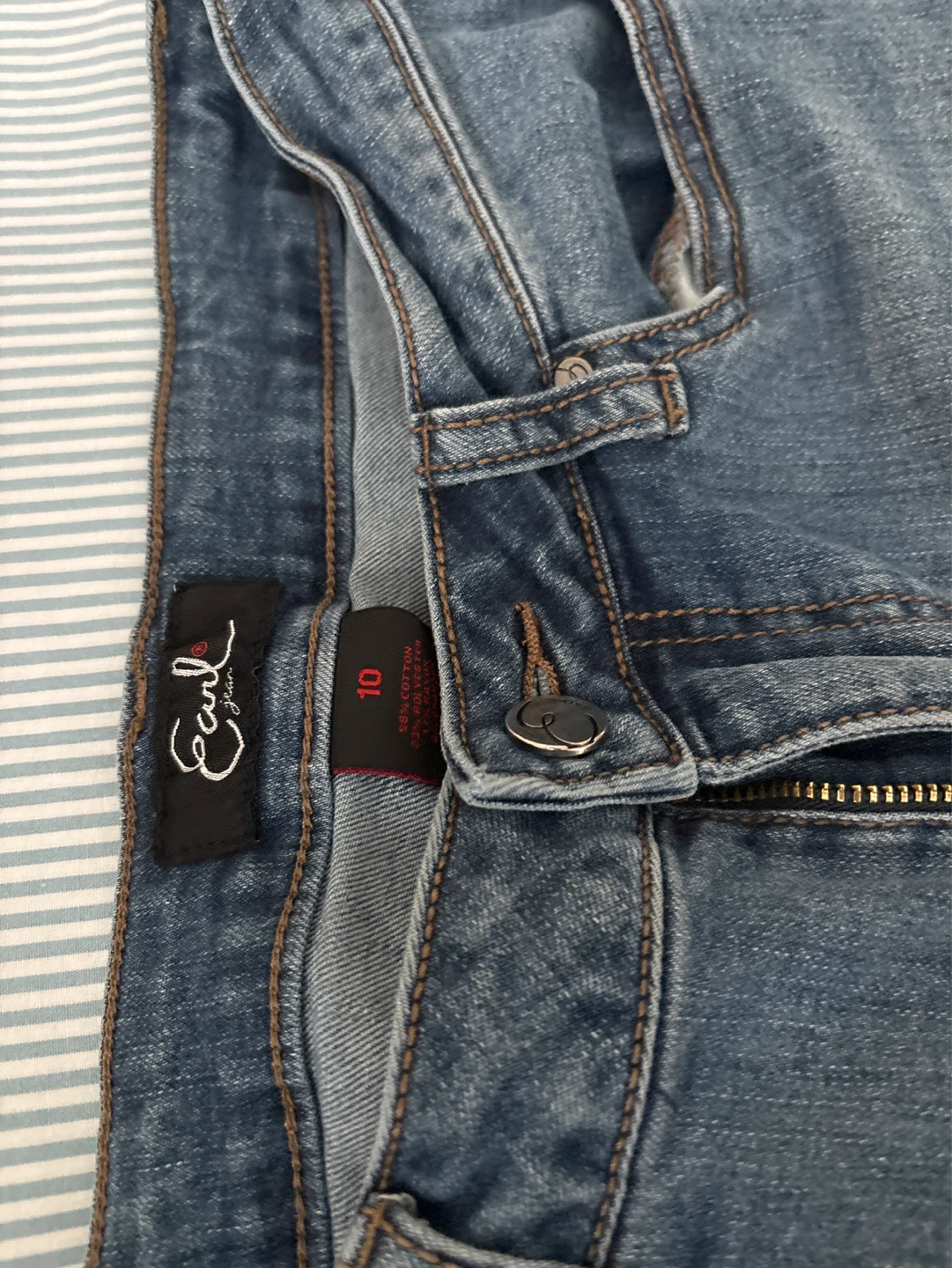 Earl Jeans Women's Size 10 Blue Denim Jeans - photo 2
