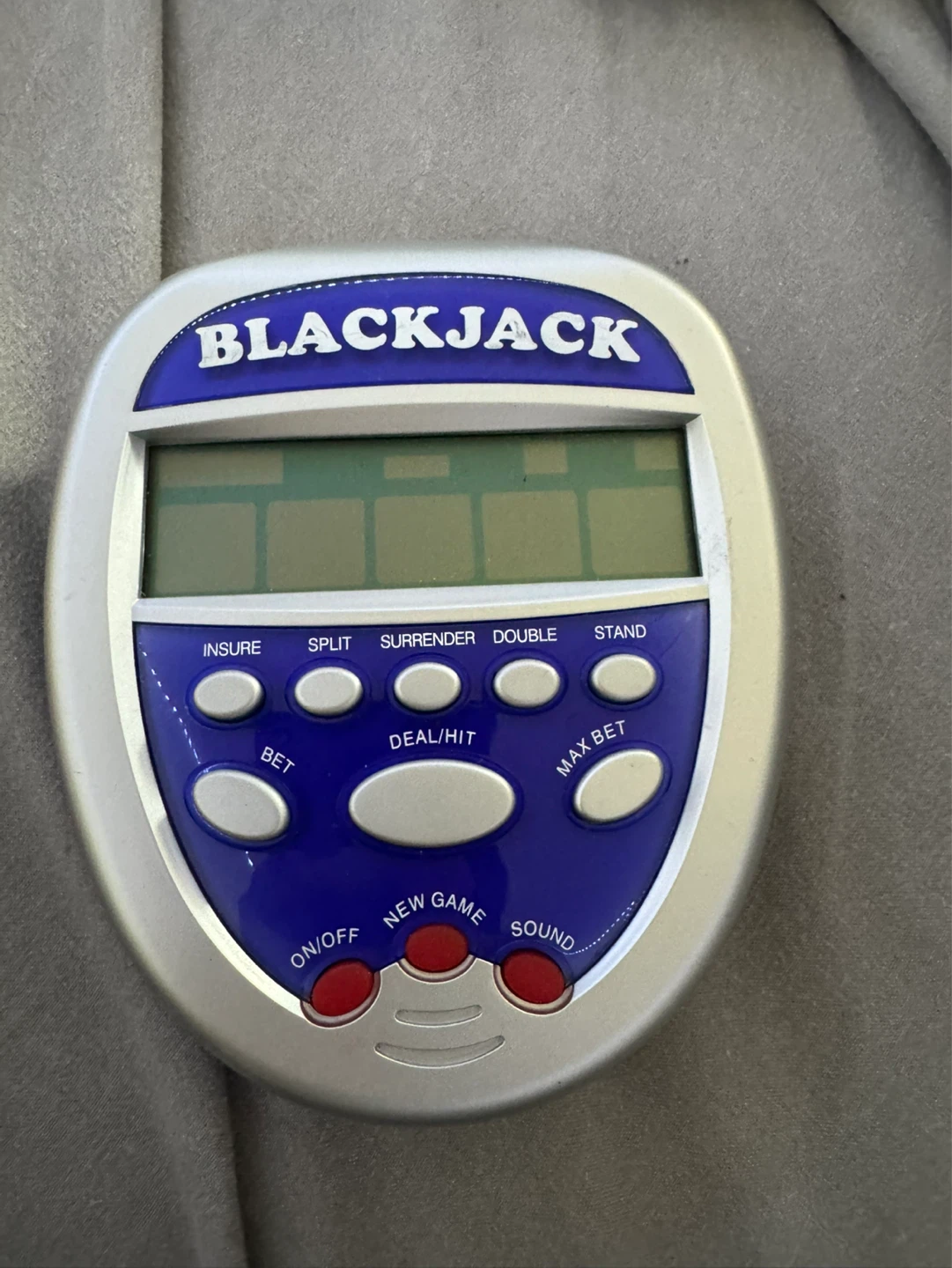 Vintage Handheld Electronic Blackjack Game (Early 2000s)