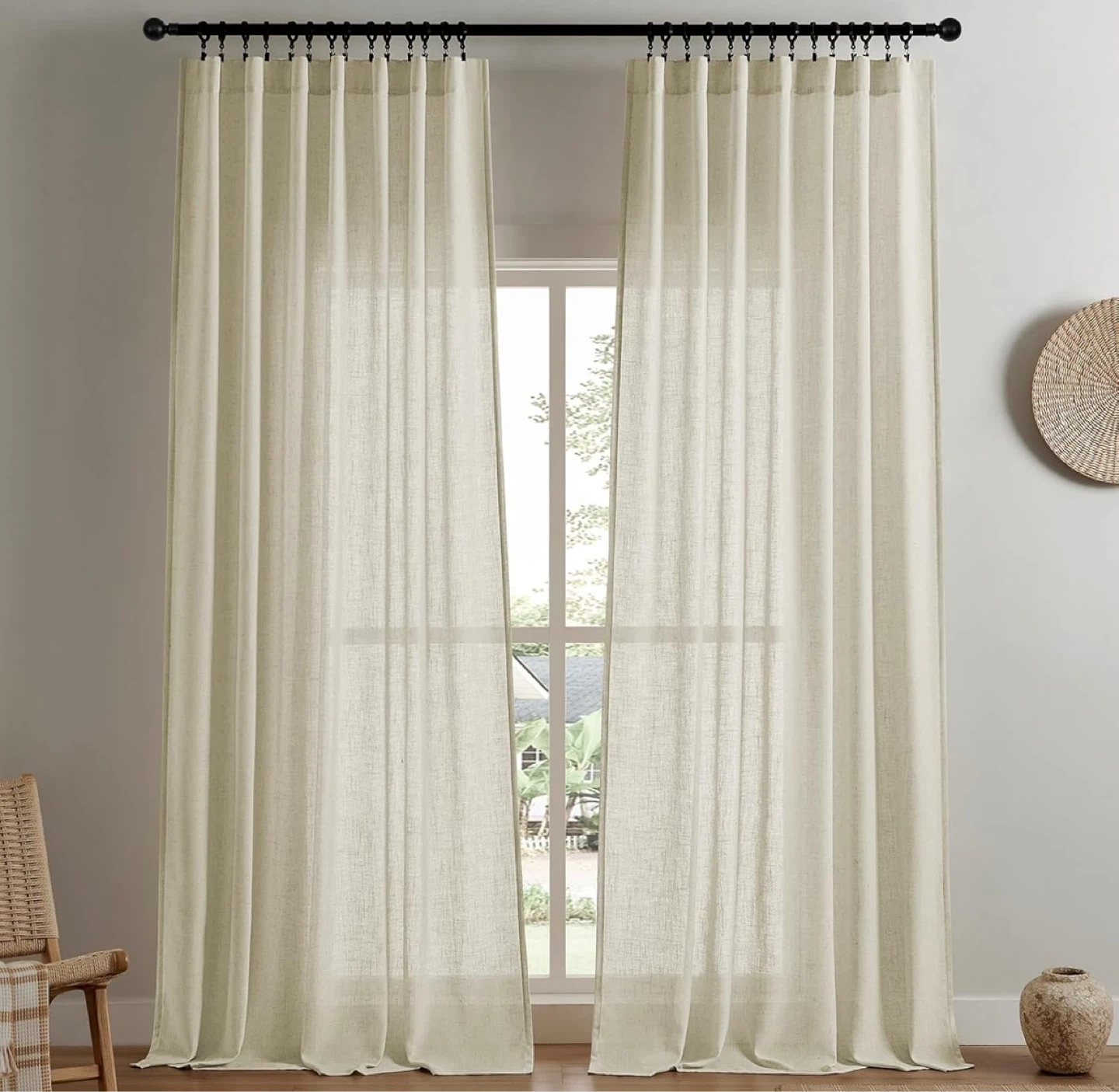 Linen Light Filtering Curtains