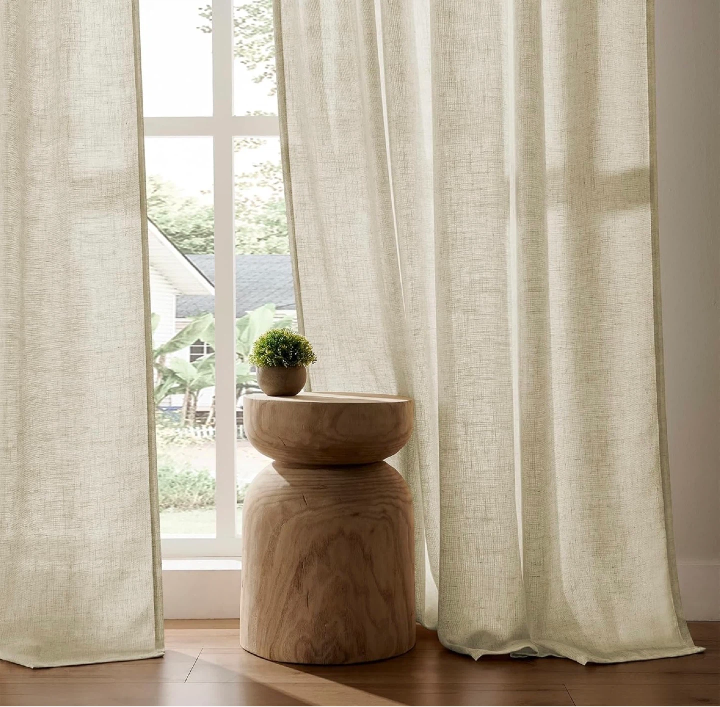 Linen Light Filtering Curtains - photo 4