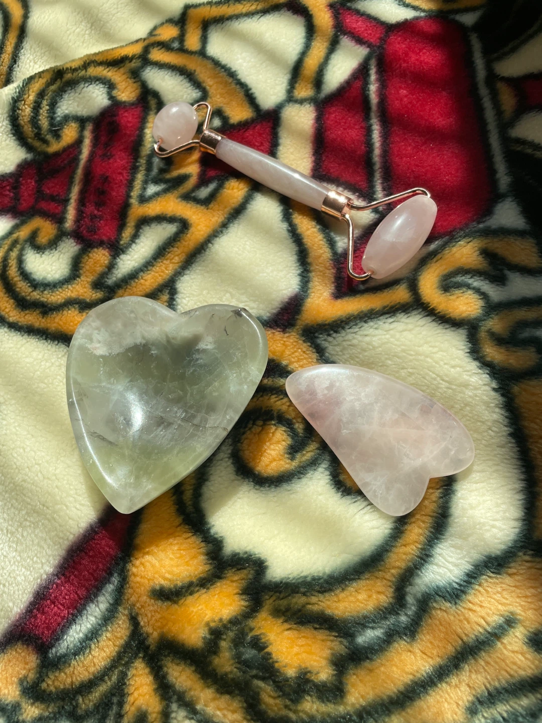 Rose quartz Gua Sha Set