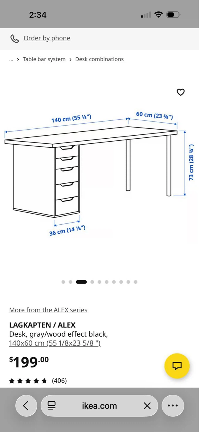 IKEA LAGKAPTEN / ALEX Desk - Black - photo 2