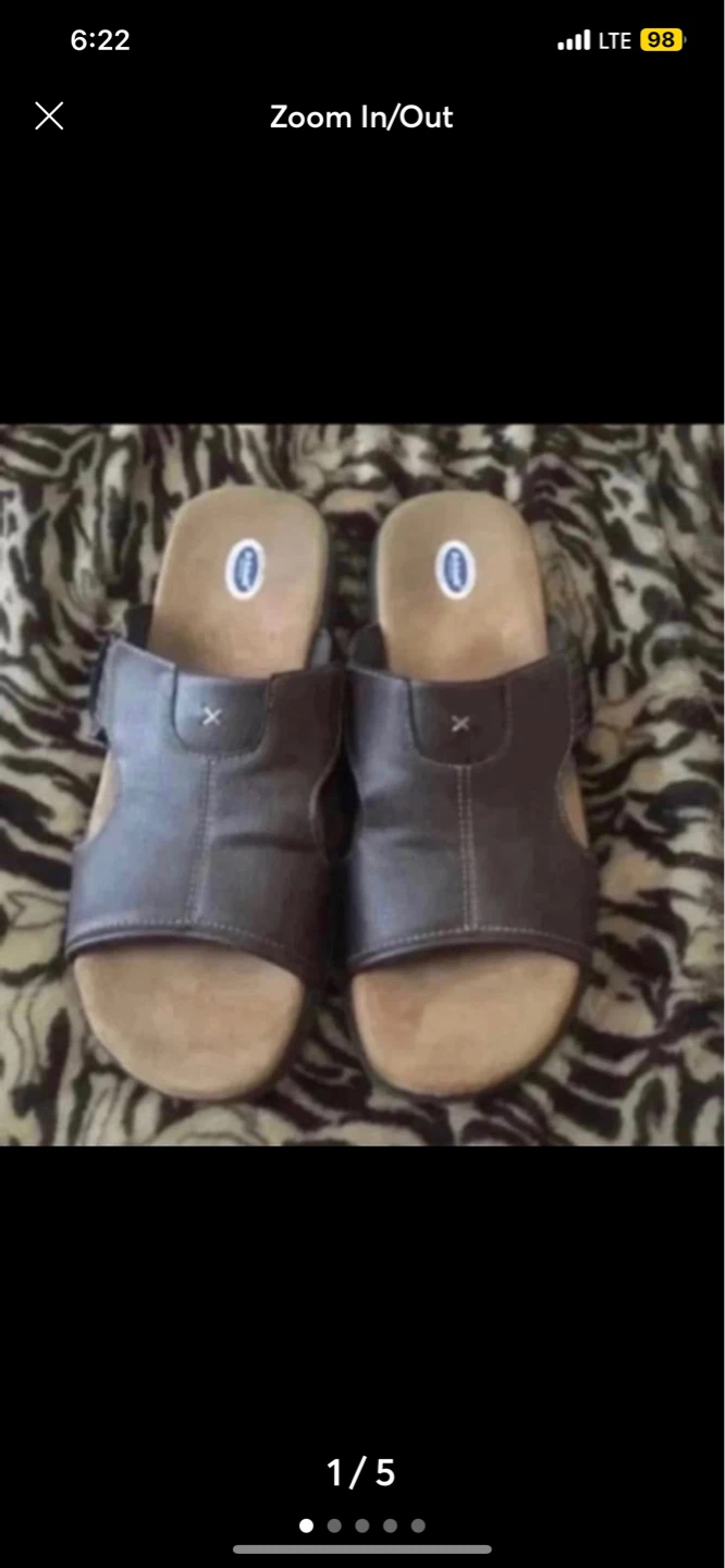 Dr. Scholl's Men's Pete Slide Sandals Brown Size 11.5