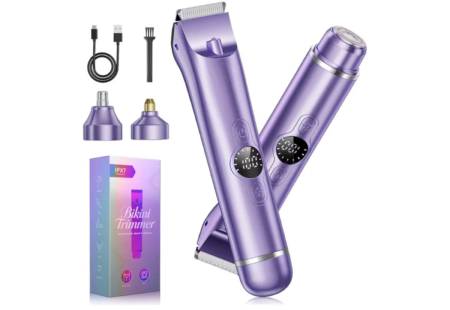 Purple Bikini Trimmer - IPX7 Waterproof - photo 2