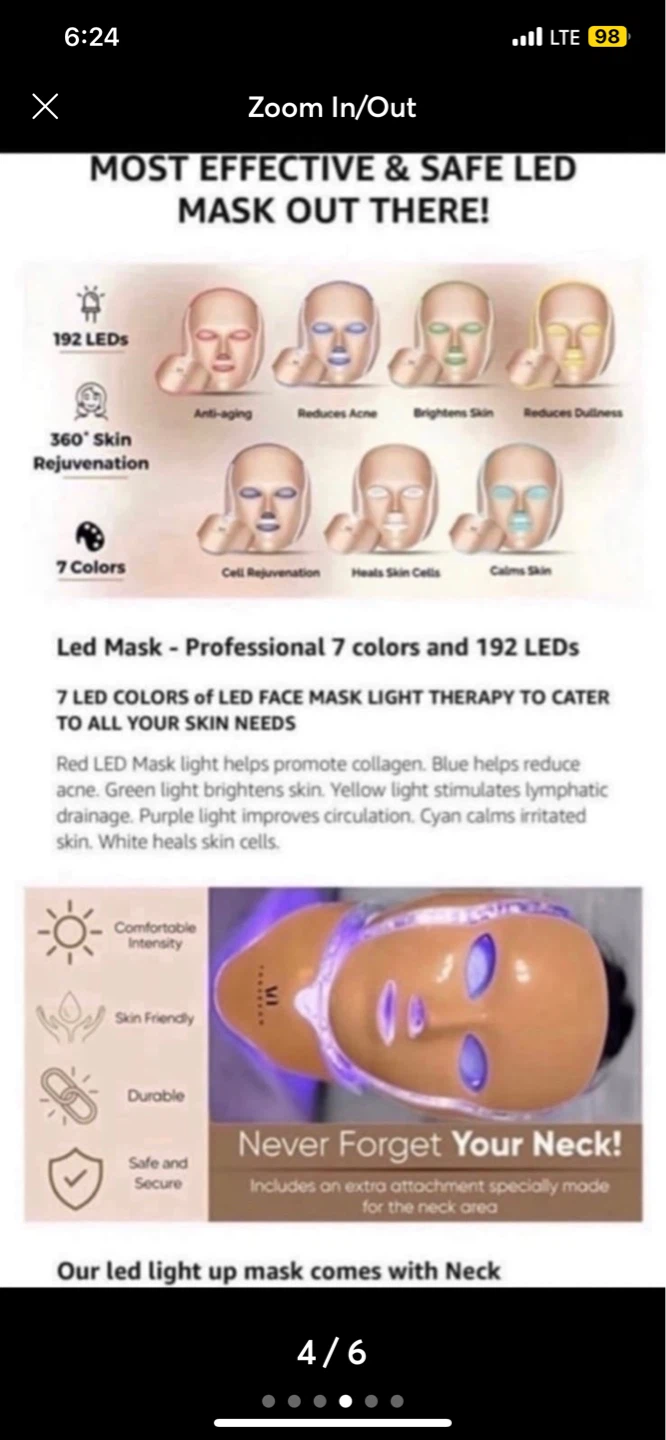 Dermawave LED Photon Mask for Skin Rejuvenation - photo 3