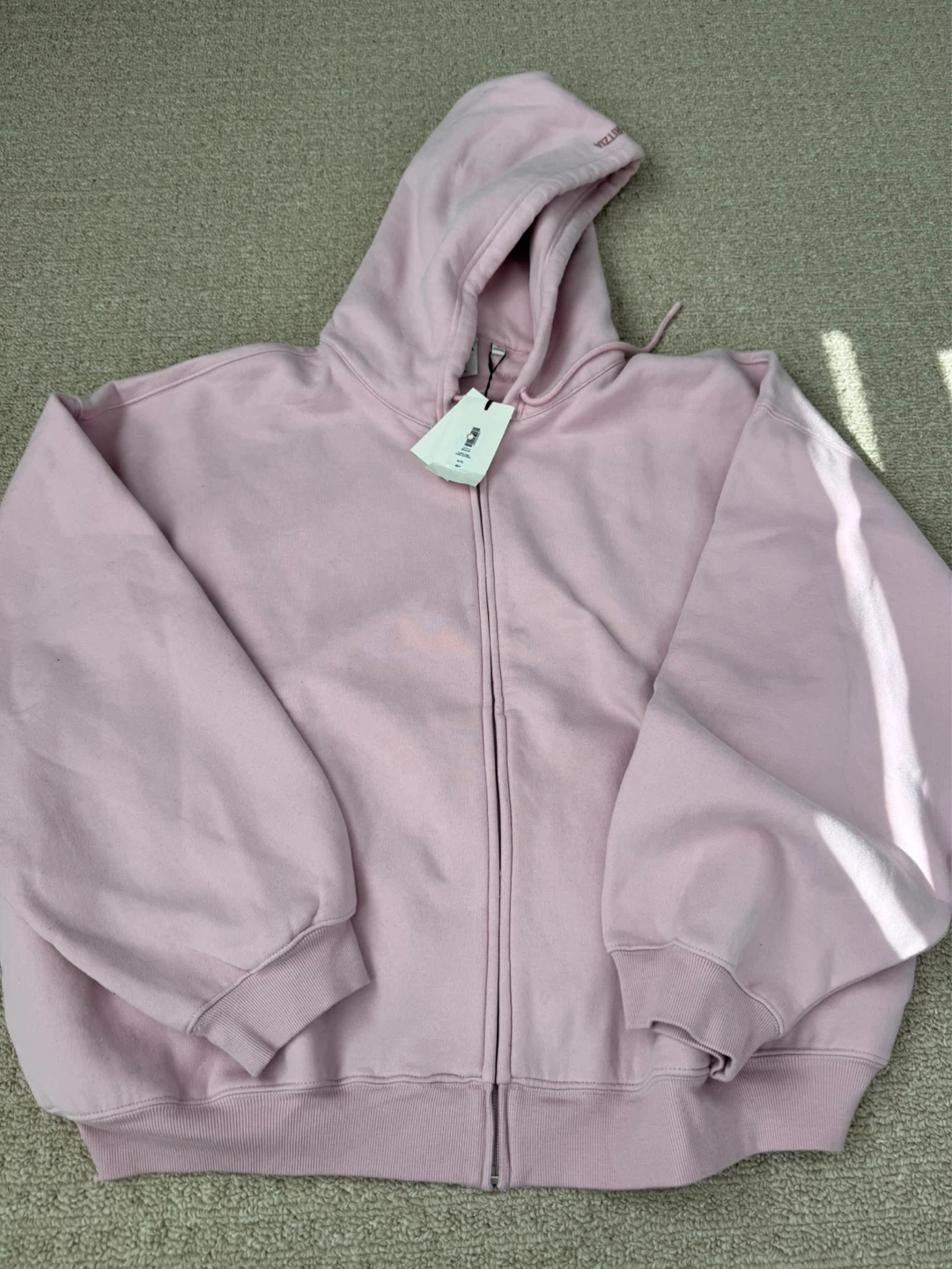 Aritizia sweat cupid pink Hoodie Zip-Up XL dusty Pink