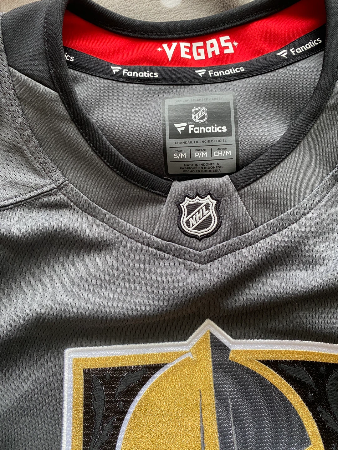 Vegas Golden Knights NHL Fanatics Jersey Size S/M