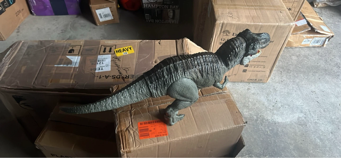 Large T-Rex Dinosaur Toy Figure - photo 3