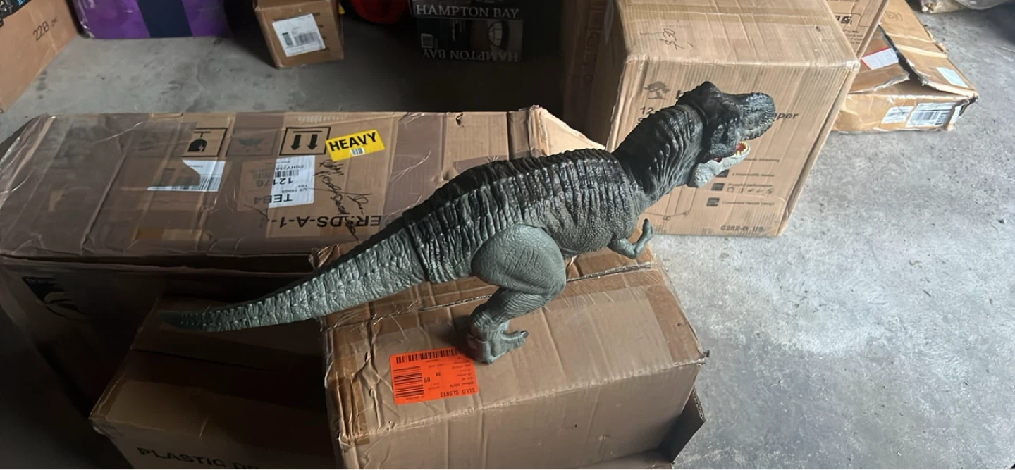 Large T-Rex Dinosaur Toy Figure - photo 2