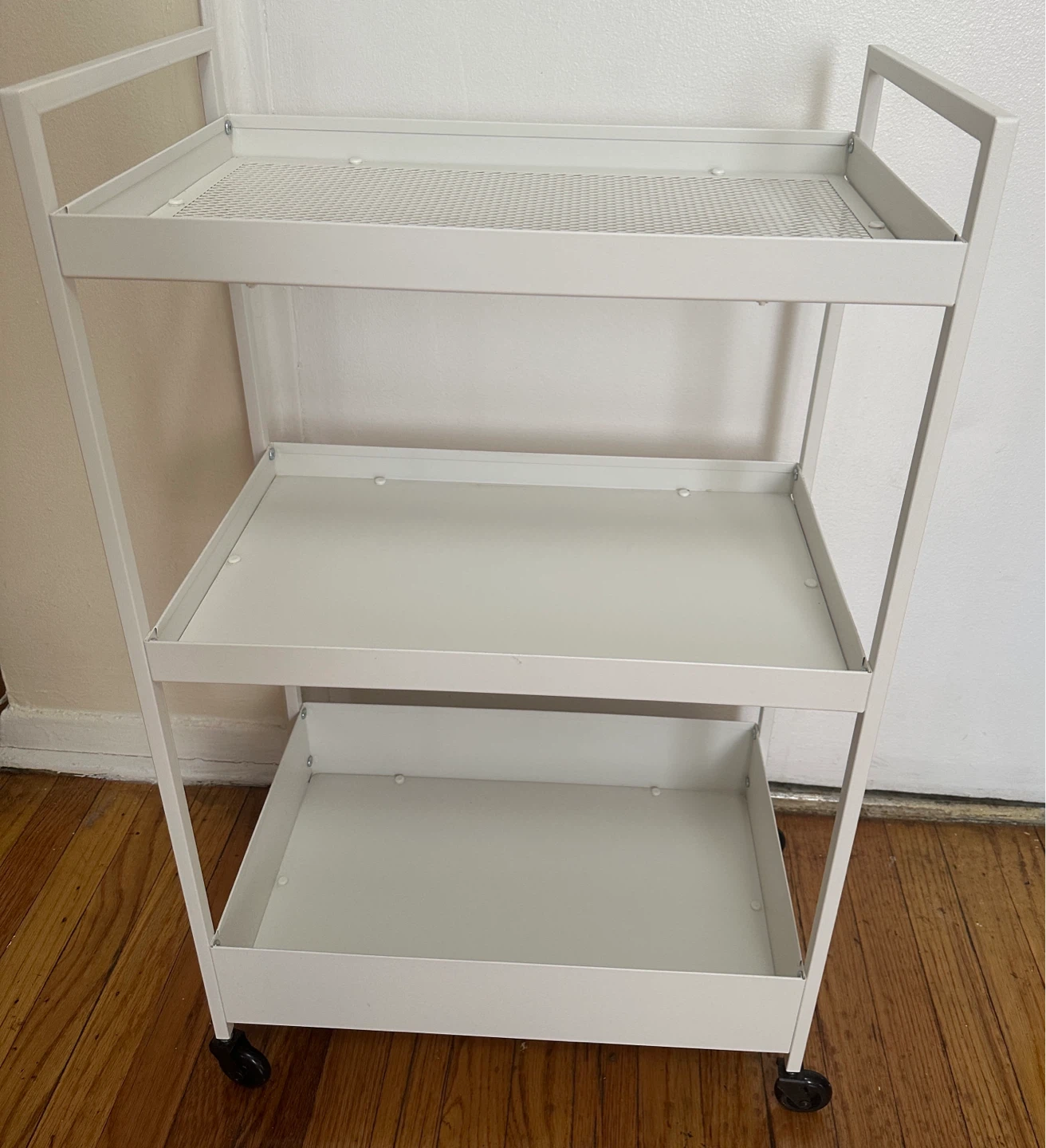 IKEA White 3-Tier Rolling Cart - photo 2