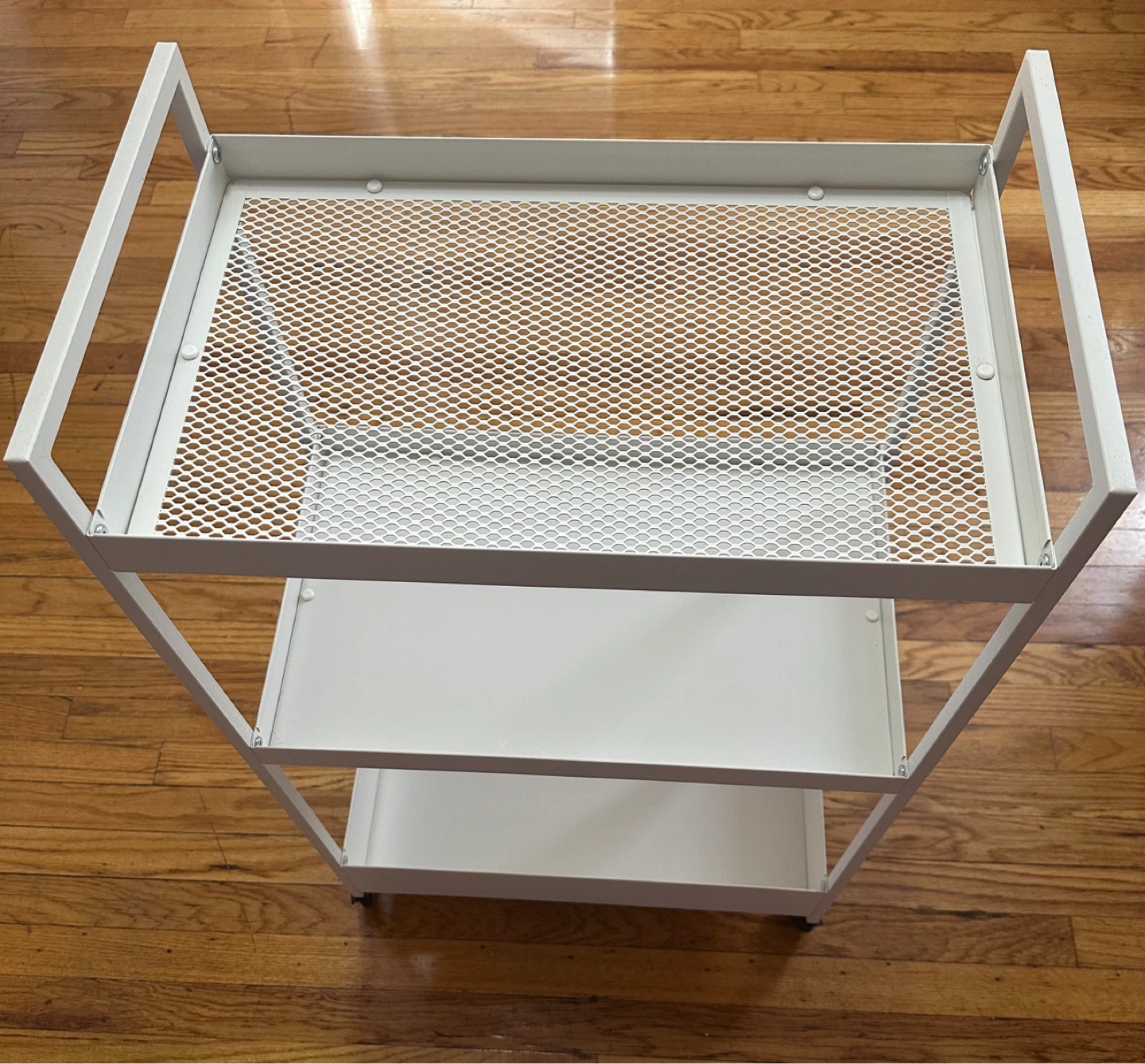 IKEA White 3-Tier Rolling Cart - photo 3