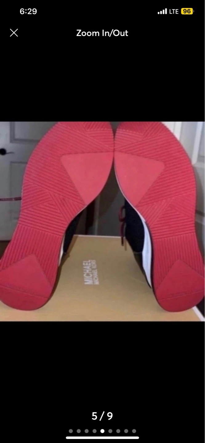 Michael Kors Women's Black & Red Knit Sneakers - photo 5