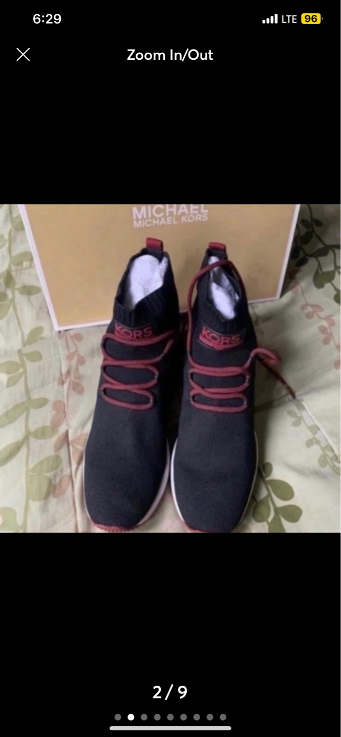Michael Kors Women's Black & Red Knit Sneakers - photo 2