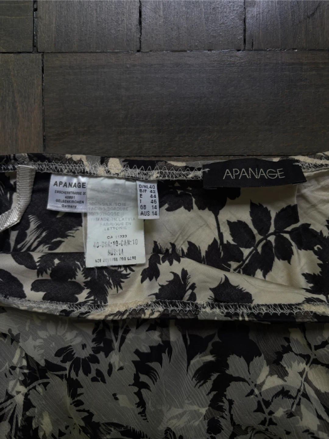 Vintage Apange Silk Lined Midi Skirt - photo 4